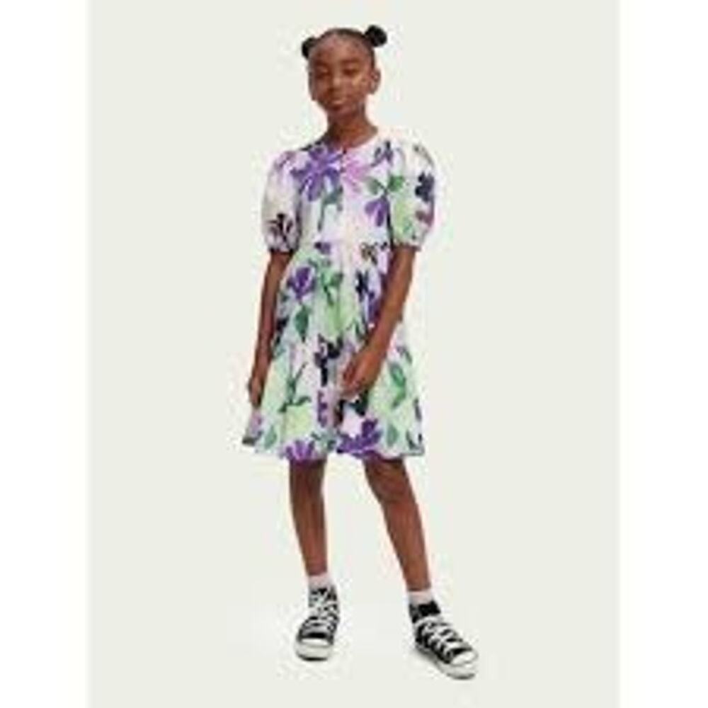 Scotch & Soda girls floral cotton summer dress size 14